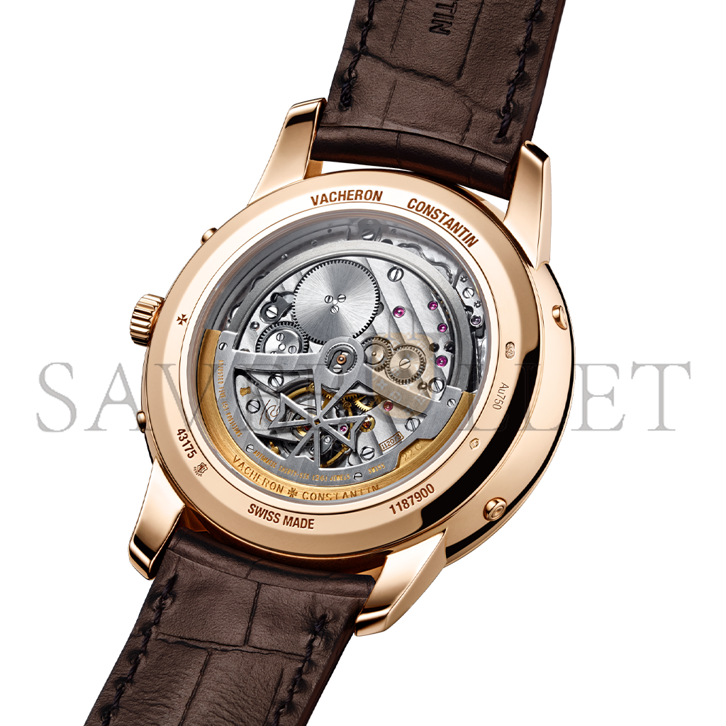 VACHERON CONSTANTIN PATRIMONY PERPETUAL CALENDAR ULTRA-THIN 41 MM PINK GOLD WATCH 43175/000R-B519